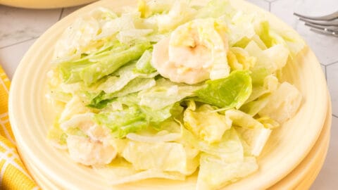 old fashioned lettuce salad with mayonnaise dressing Lettuce Salad with Mayonnaise Dressing