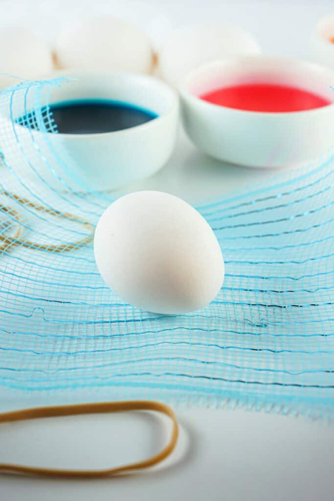 what you'll need to make fabric textured easter eggs
