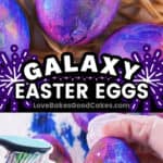 galaxy easter eggs pin collage