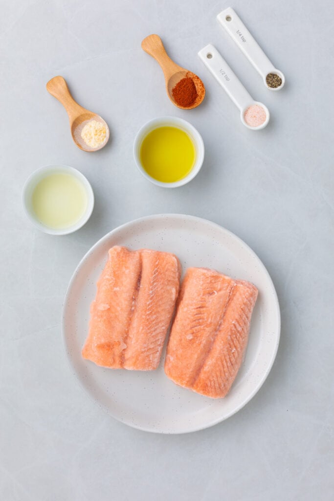 ingredients to make air fryer frozen salmon