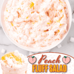 peach fluff salad facebook collage
