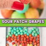 sour patch grapes pin collage