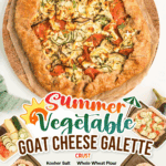 summer vegetable galette facebook collage