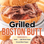 grilled boston butt facebook collage