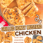 grilled honey mustard chicken breasts facebook collage 1