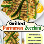 grilled parmesan zucchini facebook collage 1