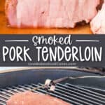 smoked pork tenderloin pin collage