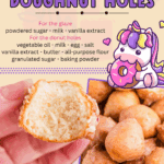 glazed doughnut holes facebook collage