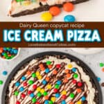 ice cream pizza pin collage