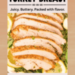 smoked garlic herb turkey breast facebook collage