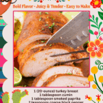 smoked mexican turkey breast facebook collage