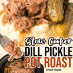 slow cooker dill pickle pot roast facebook collage 2