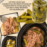 slow cooker dill pickle pot roast facebook collage 1