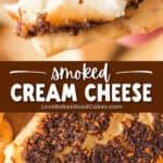 smoked cream cheese pin collage