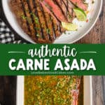 carne asada pin collage