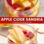 apple cider sangria pin collage