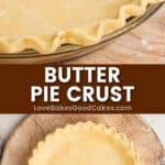 butter pie crust pin collage