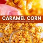 caramel corn pin collage