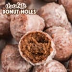chocolate donut holes facebook square