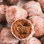 chocolate donut holes pin collage