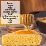 sourdough discard cornbread facebook collage 4