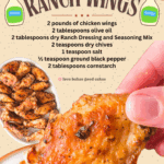 air fryer ranch wings facebook collage