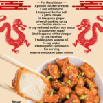 air fryer sesame chicken facebook collage 1