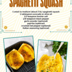 air fryer spaghetti squash facebook collage 2