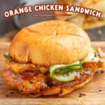 orange chicken sandwich facebook square