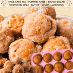 pumpkin donut holes facebook collage
