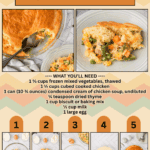chicken biscuit pot pie facebook collage