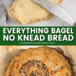 everything bagel no knead bread