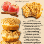 mini apple crumble cheesecake facebook collage