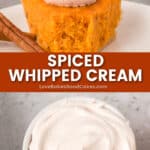 spiced whipped cream pin collage