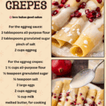eggnog crepes facebook collage