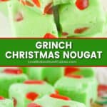 grinch christmas nougat pin collage