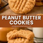 peanut butter cookies pin collage