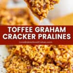 toffee graham cracker pralines pin collage