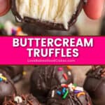 buttercream truffles pin collage