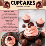 cherry cordial cupcakes facebook collage