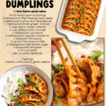 baked curry dumplings facebook collage