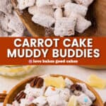 carrot cake muddy buddlies pin collage