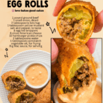 big mac egg rolls facebook collage