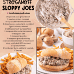 hamburger stroganoff sloppy joes facebook collage