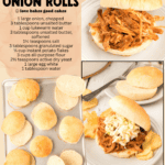 homemade onion rolls facebook collage
