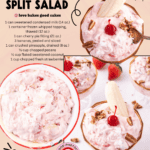 banana split salad facebook collage