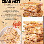 cheesy crab melt facebook collage