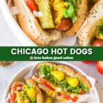 chicago hot dogs pin collage