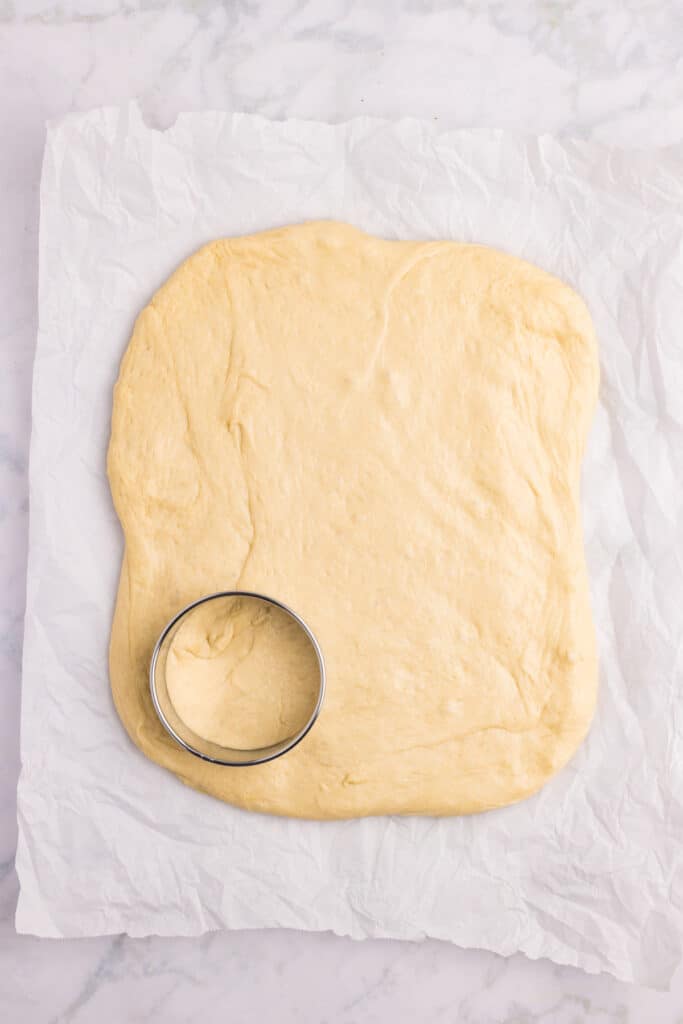 metal ring cutting out circle for homemade hamburger buns
