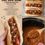 slow cooker hot dog chili facebook collage 1